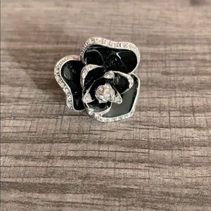 Sterling silver flower ring
